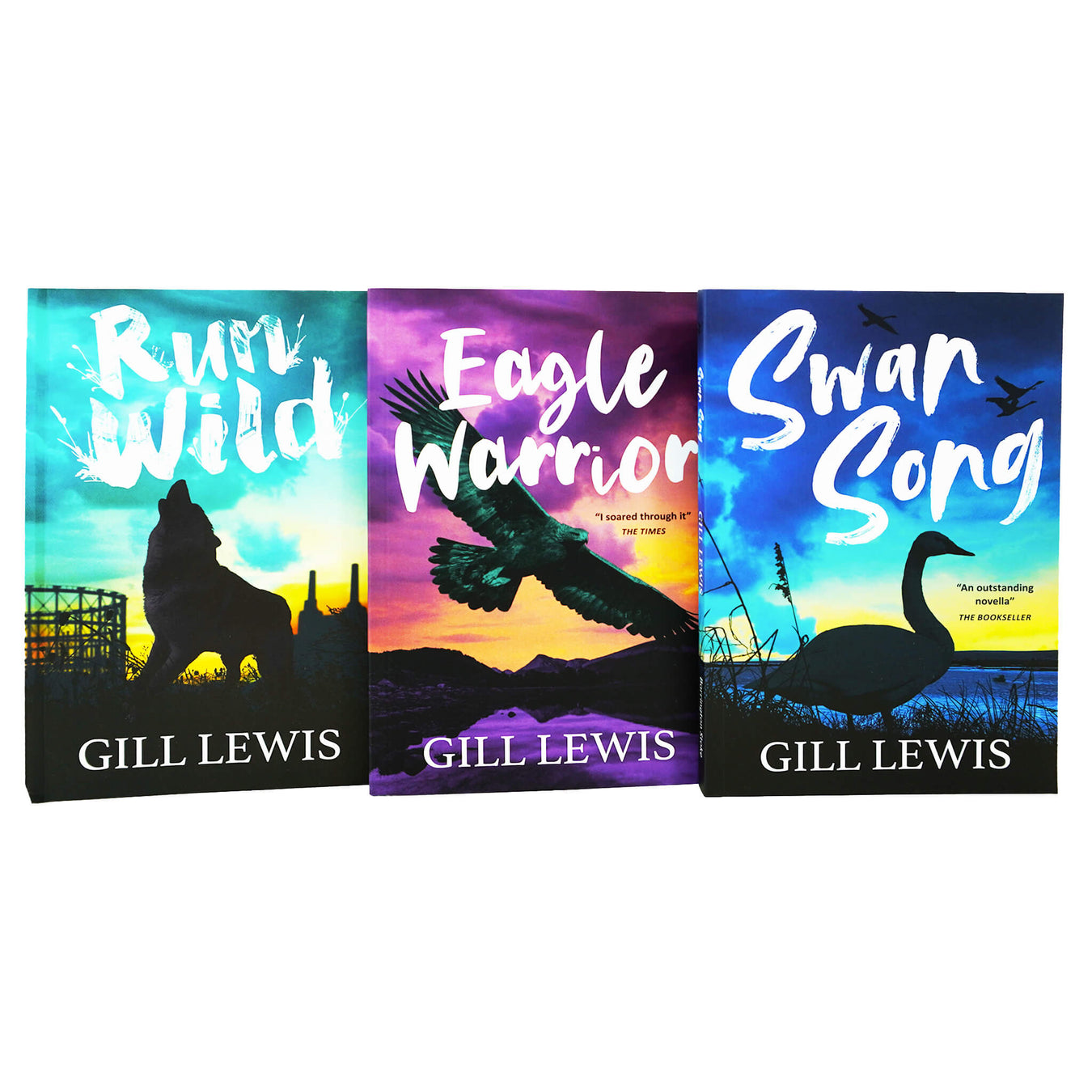 Gill Lewis 3 Books Collection Set (Run Wild, Eagle Warrior & Swan Song) - Ages 8-12 - Paperback 9-14 Barrington Stoke Ltd
