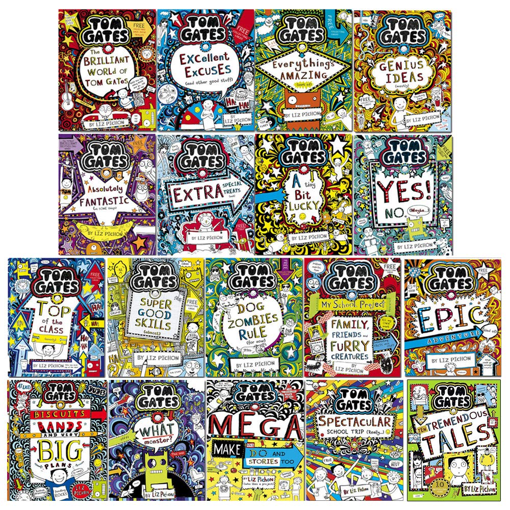 Tom Gates by Liz Pichon: Books 1-18 Collection Set - Age 7-14
