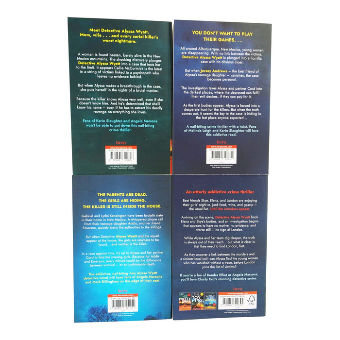 Detective Alyssa Wyatt Series 4 Books Collection Set By Charly Cox - Fiction - Paperback Fiction Hera