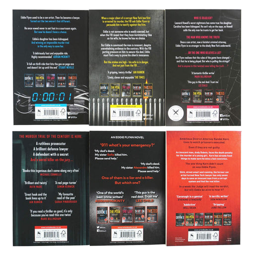 Eddie Flynn Series 6 Books Collection Set By Steve Cavanagh - Fiction - Paperback Fiction Orion Publishing Co