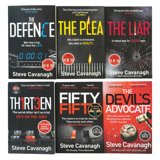Eddie Flynn Series 6 Books Collection Set By Steve Cavanagh - Fiction - Paperback Fiction Orion Publishing Co