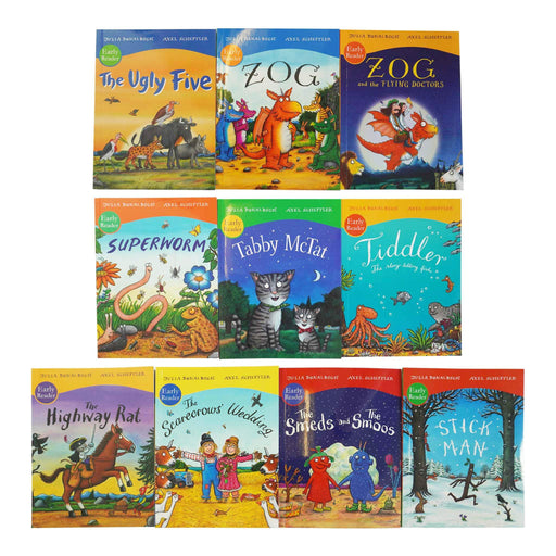 Julia Donaldson and Axel Scheffler Early Readers 10 Books Collection Set - Age 2-8 - Paperback 0-5 Scholastic