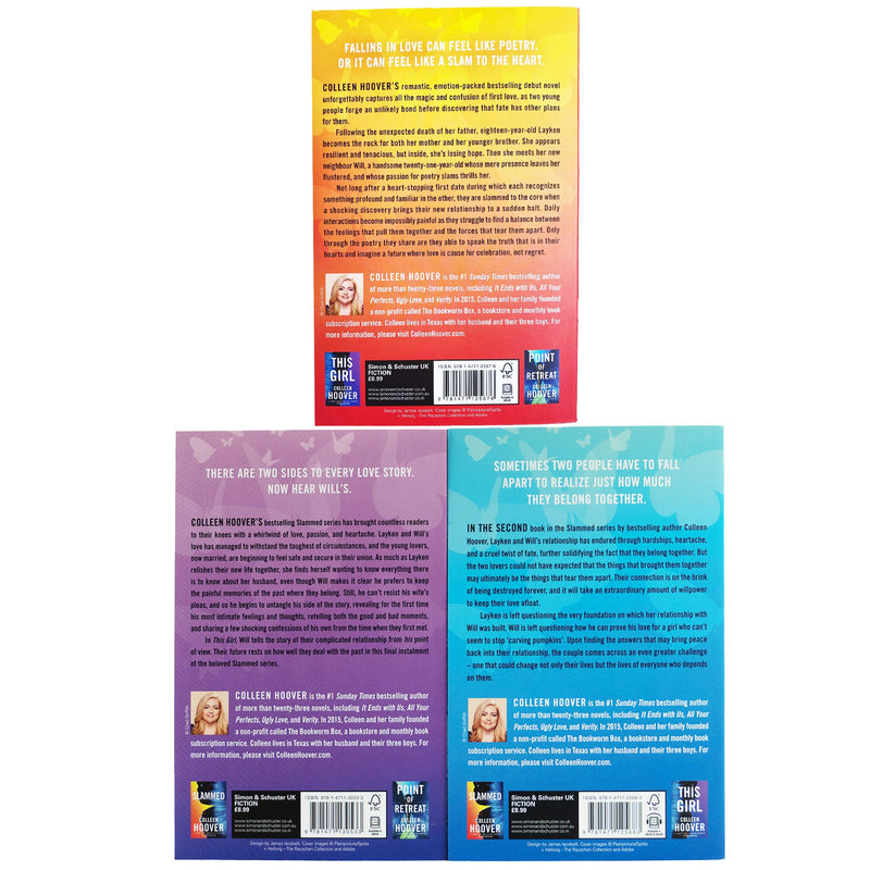 Slammed Series by Colleen Hoover 3 Books Collection Set - Fiction - Paperback Fiction Simon & Schuster