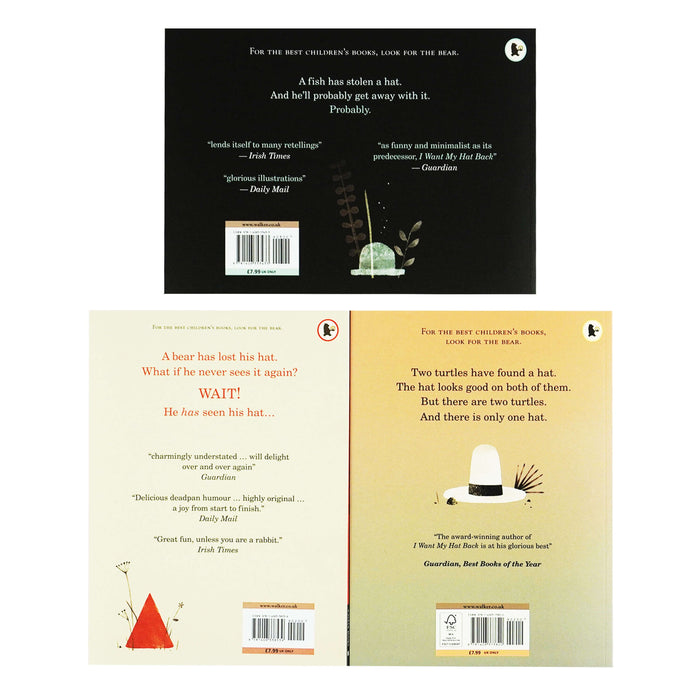 Hat Trilogy by Jon Klassen 3 Books Collection Set - Ages 3+ - Paperback 0-5 Walker Books Ltd