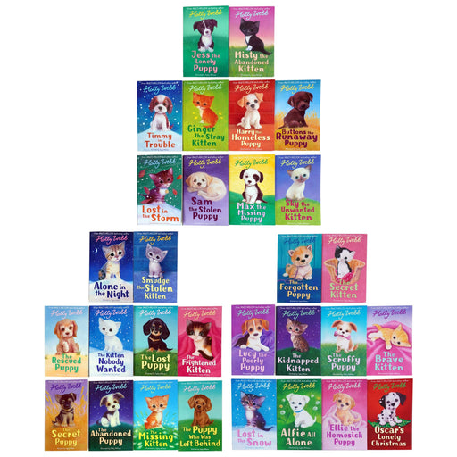 Holly Webb Series 1,2 & 3 - Animal Stories, Pet Rescue Adventure - Puppy and Kitten 30 Books Collection Set (Books 1 To 30) - Age 6 years and up - Paperback 7-9 Stripes (Little Tiger Press Group)