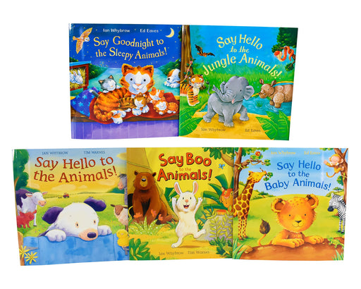 Say Hello To The Animals 5 Books Children Set By Ian Whybrow - Ages 0-5 - Paperback 0-5 Pan Macmillan
