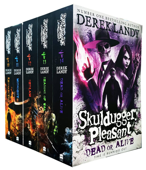Skulduggery Pleasant Series 5 Books Collection Set (Book 10 - 14) by Derek Landy - Age 9 years and up - Paperback 9-14 HarperCollins Publishers