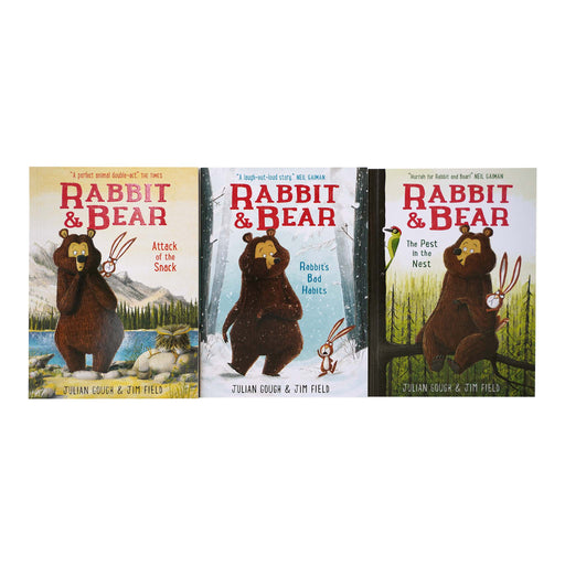 The Rabbit and Bear Collection 3 Books Set By Julian Gough & Jim Field - Ages 5-8 - Paperback 7-9 Hodder & Stoughton