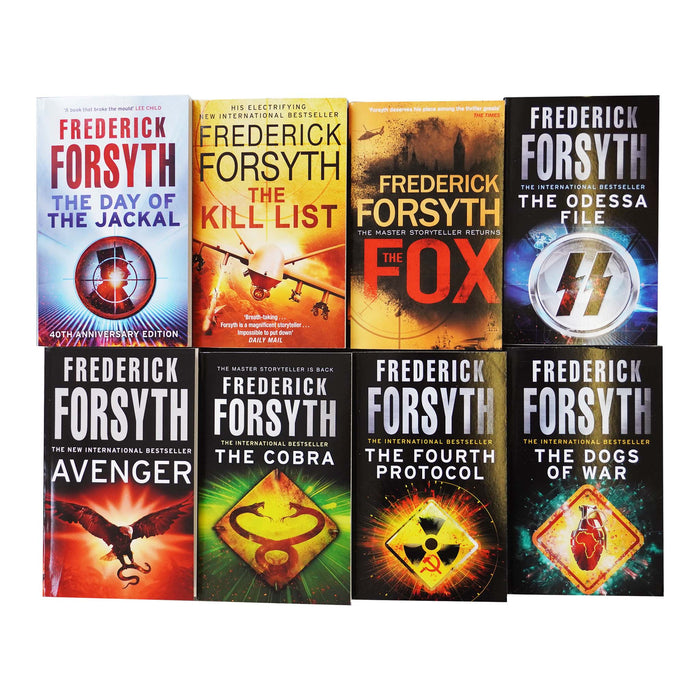 Frederick Forsyth Collection 8 Books Set - Fiction - Paperback Fiction Corgi/Arrow