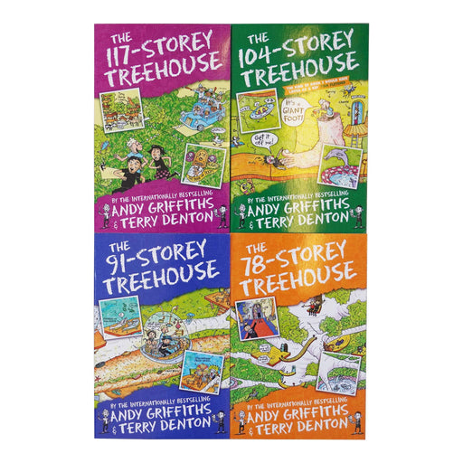 The Treehouse Series Collection 4 Books Set (Book 6 - 9) by Andy Griffiths - Ages 6-10 - Paperback 5-7 Pan Macmillan