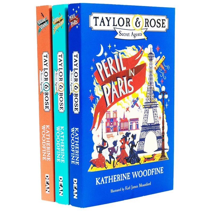 Taylor & Rose Secret Agents Series 3 Books Collection Set By Katherine Woodfine - Ages 9-14 - Paperback 9-14 Farshore
