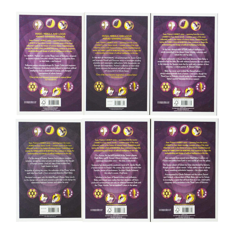 The Robot Series by Isaac Asimov 6 Books Collection Set - Fiction - Paperback Fiction HarperVoyager