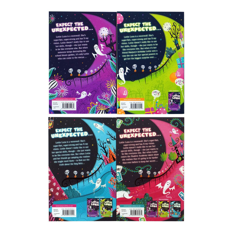 Lottie Luna by Vivian French Books 1-4 Collection Set - Ages 7+ - Paperback 7-9 HarperCollins Publishers