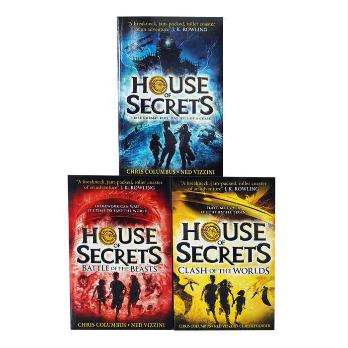 House of Secrets Trilogy by Chris Columbus, Ned Vizzini & Chris Rylander 3 Books Collection Set - Ages 9-15 - Paperback 9-14 HarperCollins Publishers