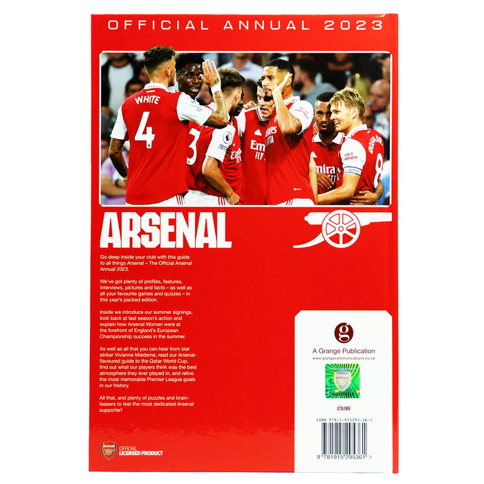The Official Arsenal Annual 2023 By Josh James - Non-Fiction - Hardback Non-Fiction Grange Communications Ltd