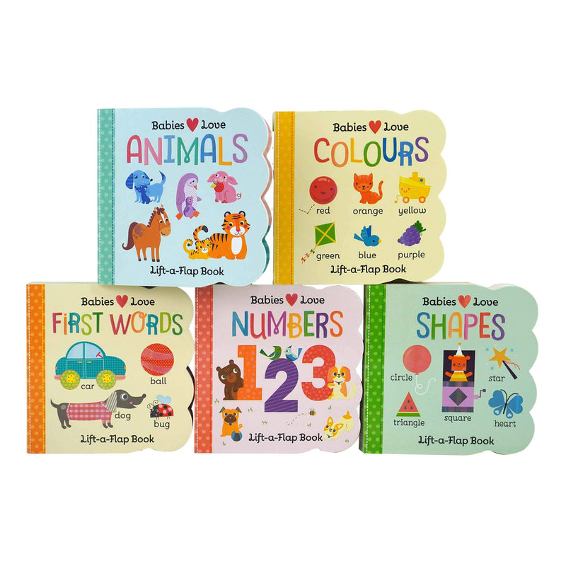 Chunky Lift-a-Flap 5 Book Collection Set - Ages 0 and Up - Board Book 0-5 Cottage Door Press