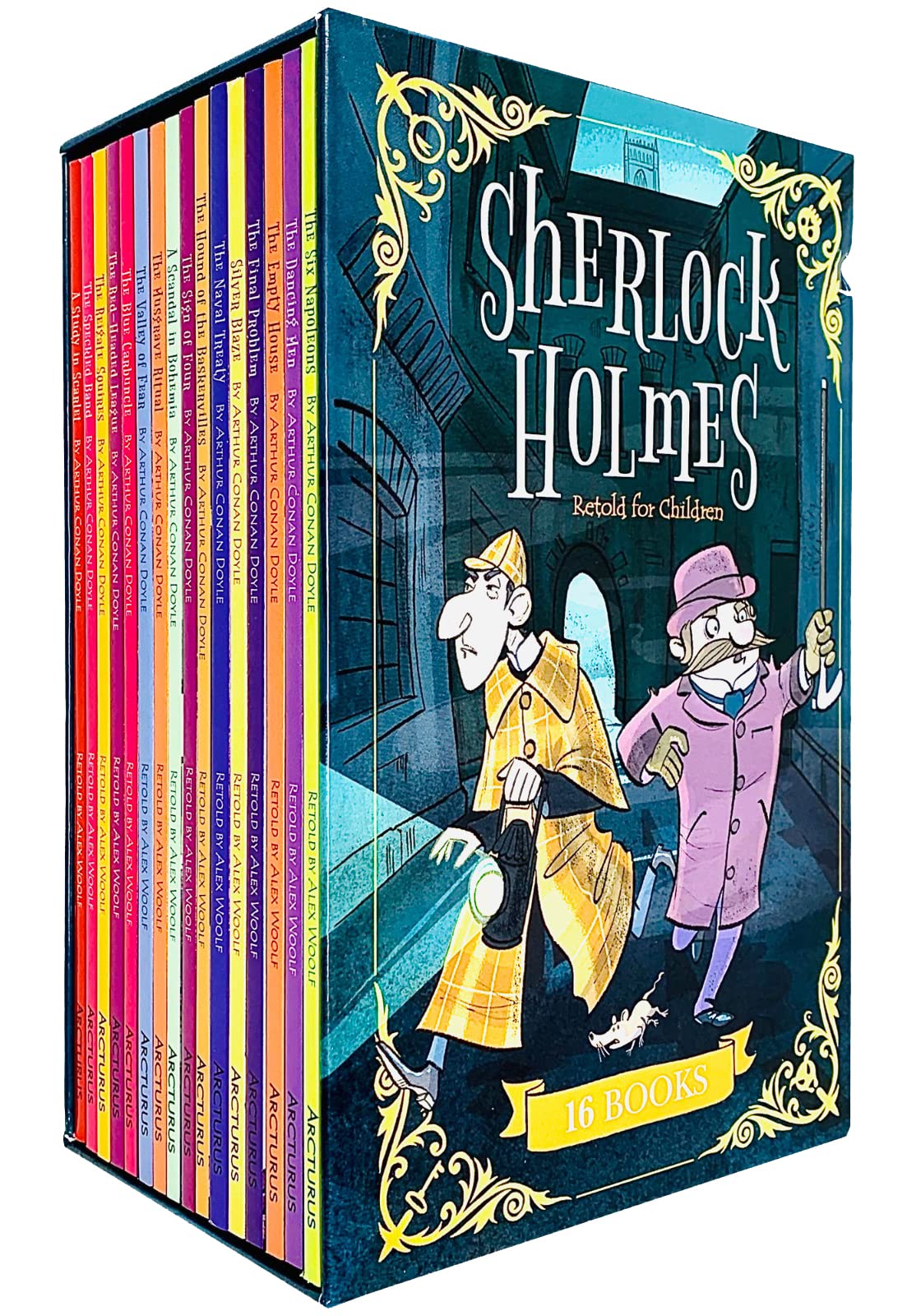 The Sherlock Holmes Retold for Children Collection 16 Books Box