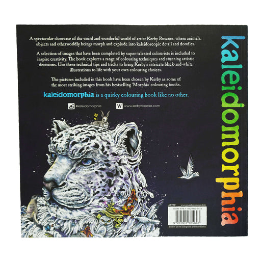 Kaleidomorphia By Kerby Rosanes: A Kaleidoscope of Colouring Challenges - Ages 8 years and up - Paperback 7-9 LOM ART