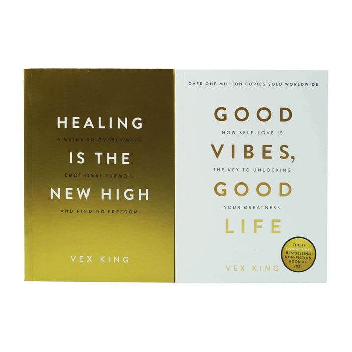 Vex King 2 Books Set (Good Vibes, Good Life/Healing Is the New High