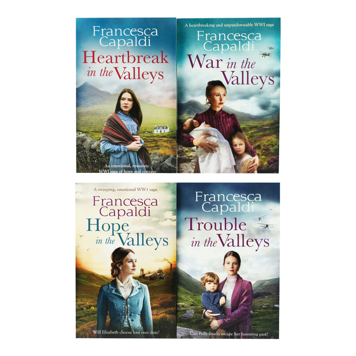 Wartime in the Valleys Series By Francesca Capaldi 4 Books Collection Set - Ages 16 years and up - Paperback Fiction Hera
