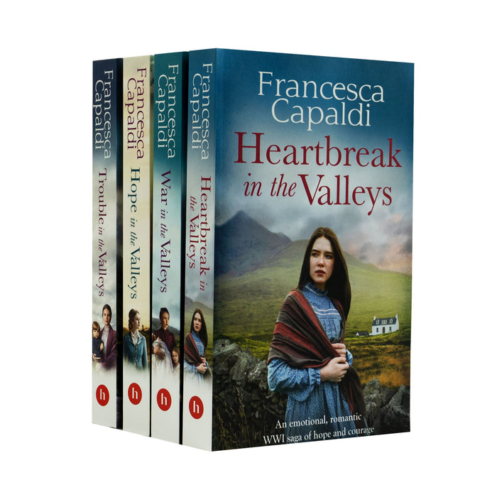 Wartime in the Valleys Series By Francesca Capaldi 4 Books Collection Set - Ages 16 years and up - Paperback Fiction Hera