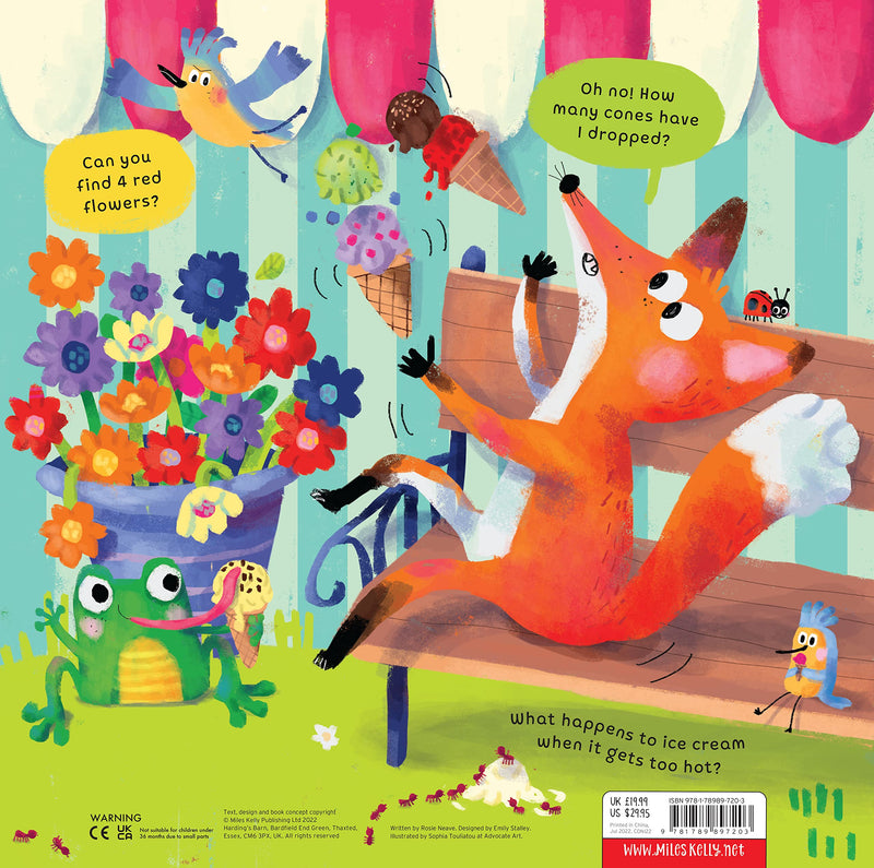 Convertible Ice Cream Shop - Great Value Sit In Ice Cream Shop, Interactive Playmat & Fun Storybook By Rosie Neave - Ages 2+ - Board Book 0-5 Miles Kelly Publishing Ltd