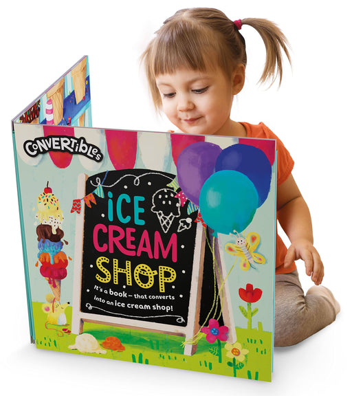 Convertible Ice Cream Shop - Great Value Sit In Ice Cream Shop, Interactive Playmat & Fun Storybook By Rosie Neave - Ages 2+ - Board Book 0-5 Miles Kelly Publishing Ltd