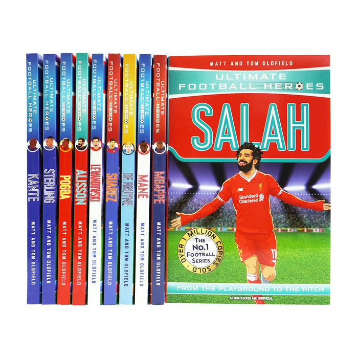 Ultimate Football Heroes Series 2 by Matt & Tom Oldfield 10 Books Collection Set - Ages 6-12 - Paperback 7-9 Dino Books