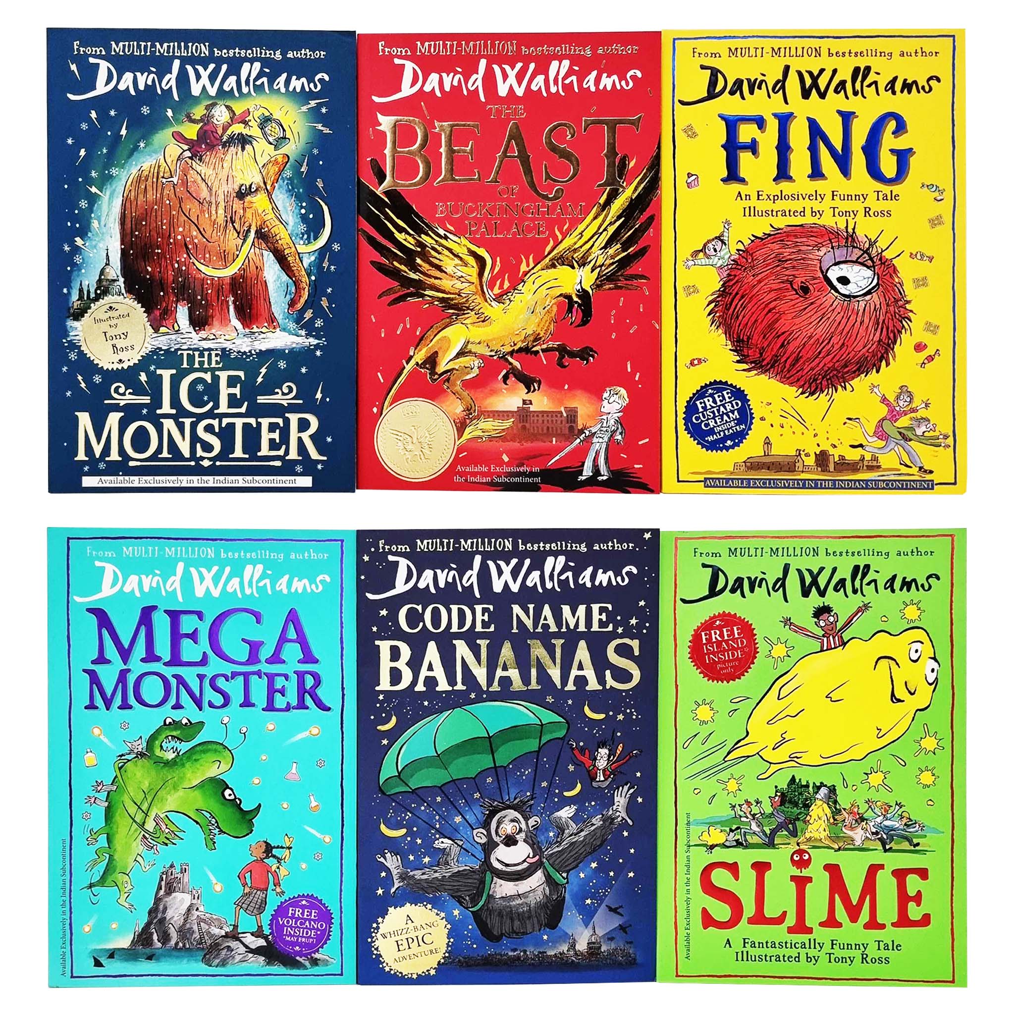David Walliams Collection 6 Books Set - Ages 7-11 - Paperback
