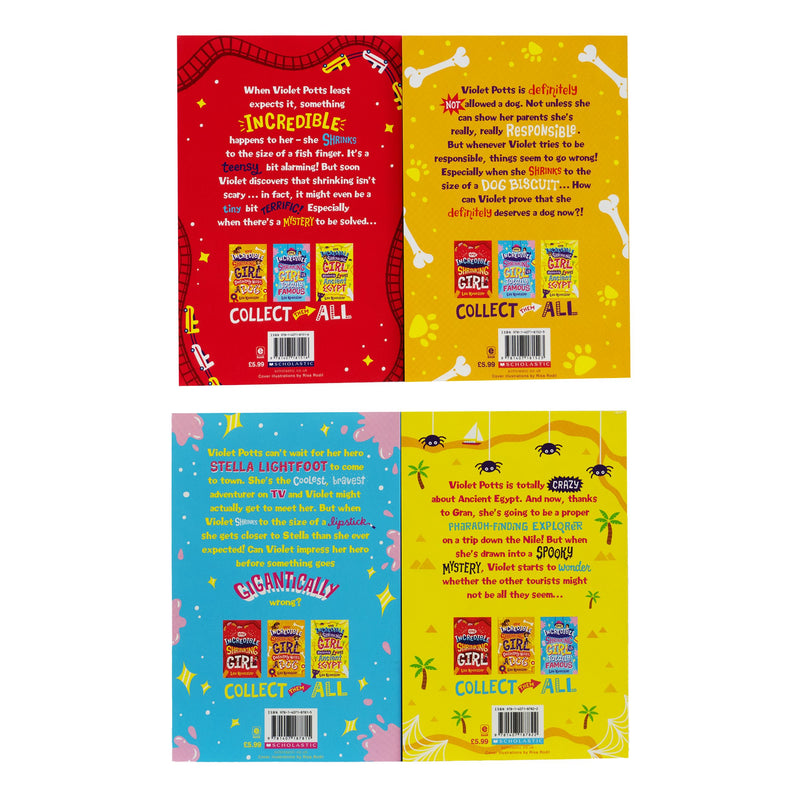 Incredible Shrinking Girl Collection 4 Books Set By Lou Kuenzler - Ages 7-9 - Paperback 7-9 Scholastic