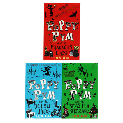 Poppy Pym Collection By Laura Wood 3 Books Set - Ages 8-12 - Paperback 9-14 Scholastic