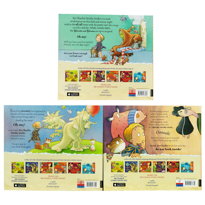 Sir Charlie Stinky Socks Collection By Kristina Stephenson 3 Books Set - Ages 3-5 - Paperback 0-5 Egmont Publishing