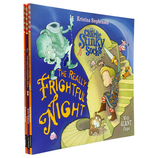 Sir Charlie Stinky Socks Collection By Kristina Stephenson 3 Books Set - Ages 3-5 - Paperback 0-5 Egmont Publishing