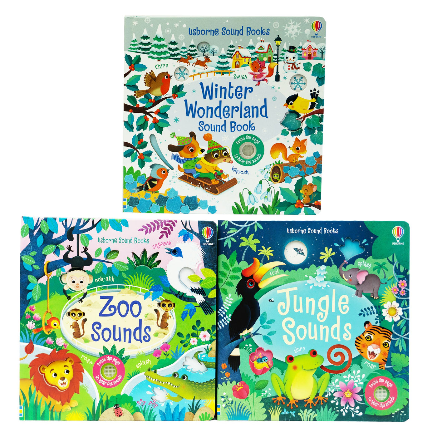 Usborne Sound Books by Sam Taplin 3 Books Collection Set Ages 2+ B