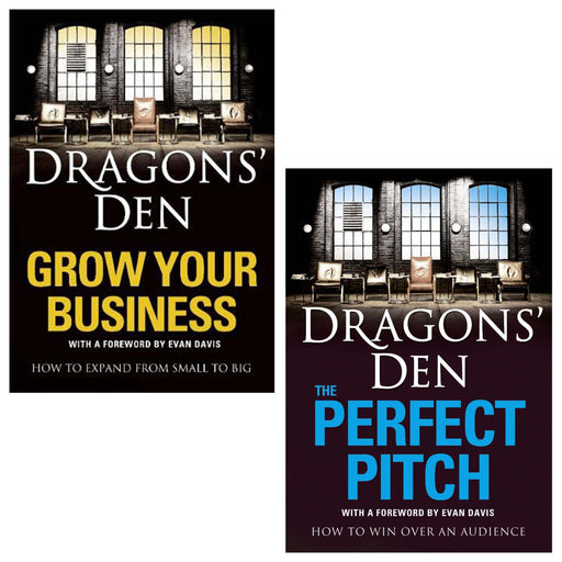 Dragons’ Den Collection 2 Books Set (Grow Your Business, The Perfect Pitch) - Non Fiction - Paperback Non-Fiction Collins