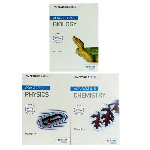 My Revision Notes: AQA GCSE (9-1) Biology, Physics & Chemistry 3 Books Collection Set - Ages 14-16 - Paperback Non-Fiction Hodder Education