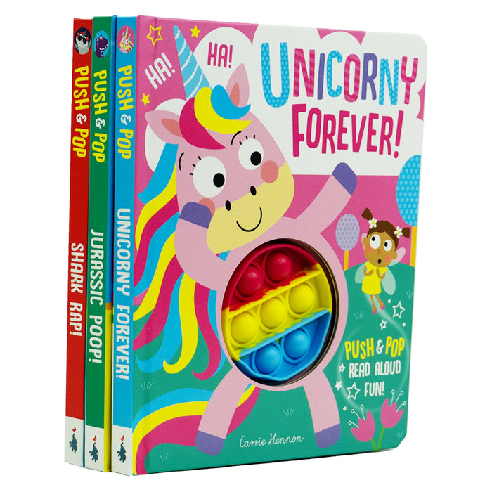 Push & Pop Bubble Read Aloud Fun! 3 Books Collection By Clare Michelle - Ages 3-5 - Board Books 0-5 Imagine That Publishing Ltd