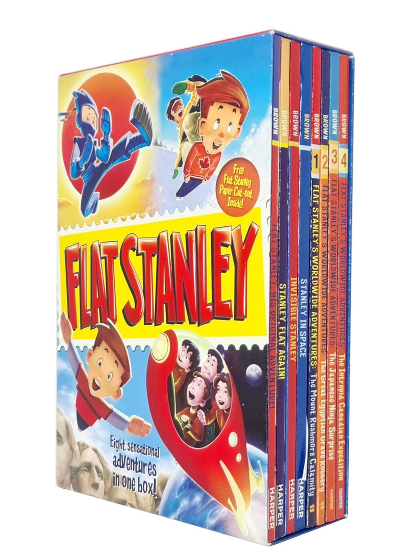 The Flat Stanley Adventure By Jeff Brown 8 Books Collection Box Set - Ages 7-10 - Paperback 7-9 HarperCollins Publishers
