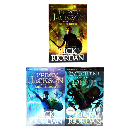 Rick Riordan Collection 3 Books Set - Ages 9+ - Paperback 9-14 Puffin