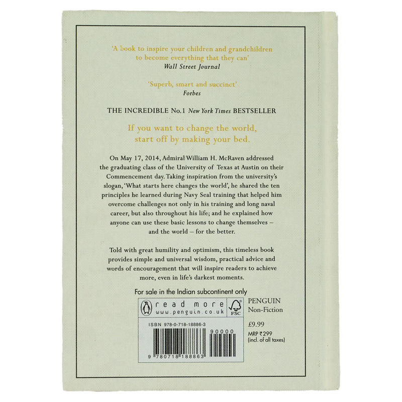 Make Your Bed Book By William H. McRaven - Non Fiction - Hardback Non-Fiction Michael Joseph