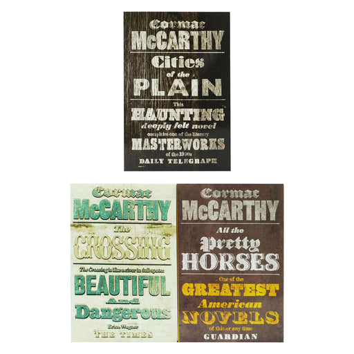 The Border Trilogy Series by Cormac McCarthy: 3 Books Collection Set - Ages 18+ - Paperback Fiction Picador