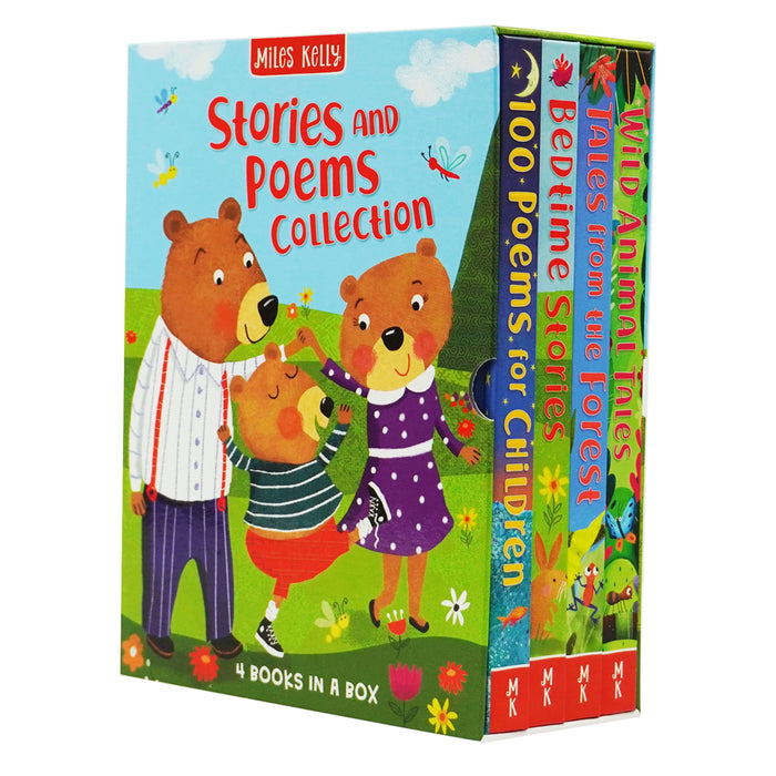 Stories and Poems Collection Slipcase by Miles Kelly 4 Books Box Set - Ages 5+ - Hardback 5-7 Miles Kelly Publishing Ltd