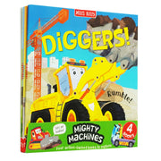 Mighty Machines! Collection 4 books Set - Ages 3+ - Paperback 0-5 Miles Kelly Publishing Ltd