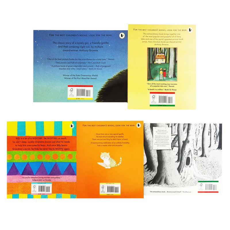 Anthony Browne Collection 5 Books Set - Ages 3-9 - Paperback 0-5 Walker Books Ltd