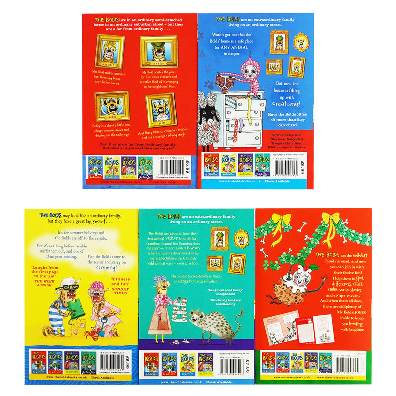 The Bolds by Julian Clary: 5 Books Collection Set - Ages 6-11 - Paperback 7-9 Andersen Press Ltd