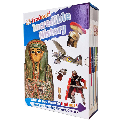 DK findout!: Incredible History Collection 8 Books Box Set - Ages 6-9 - Paperback 7-9 DK Children