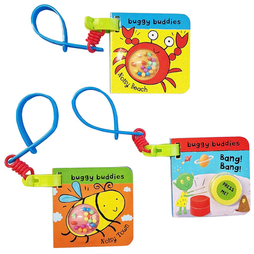 Rattle & Soundchip Buggy Buddies 3 Books Collection Set - Ages 2+ - Board Book 0-5 Campbell Books