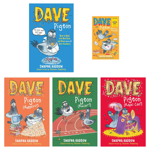 Dave Pigeon Series by Swapna Haddow 5 Books Collection Set - Ages 5-9 - Paperback 5-7 Faber & Faber
