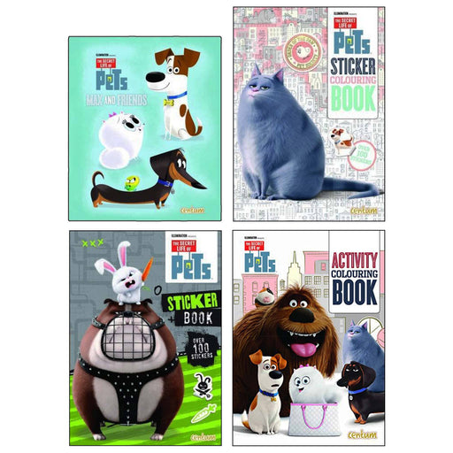 The Secret Life of Pets Sticker, Activity Colouring 4 Books Collection Set - Ages 3+ - Paperback/Hardback 0-5 Centum Books