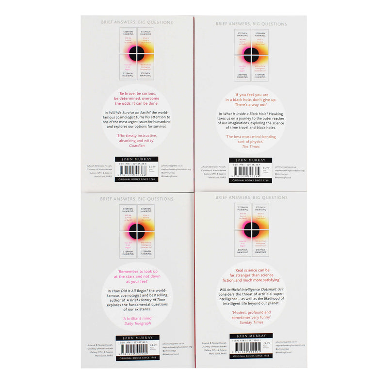 Brief Answers, Big Questions Series By Stephen Hawking 4 Books Collection Set - Fiction - Paperback Fiction John Murray Press